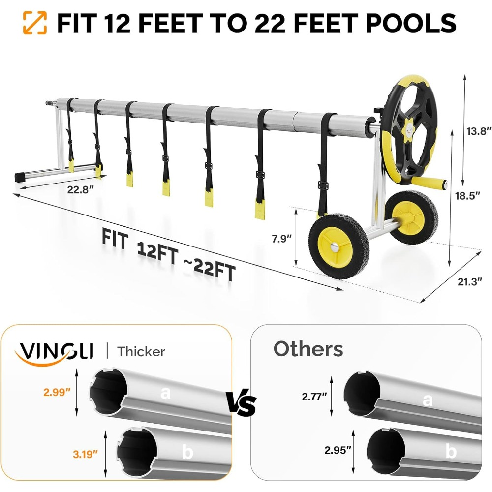 VINGLI 21FT Upgrade Aluminum S - Reel Cover ulasan dan harga