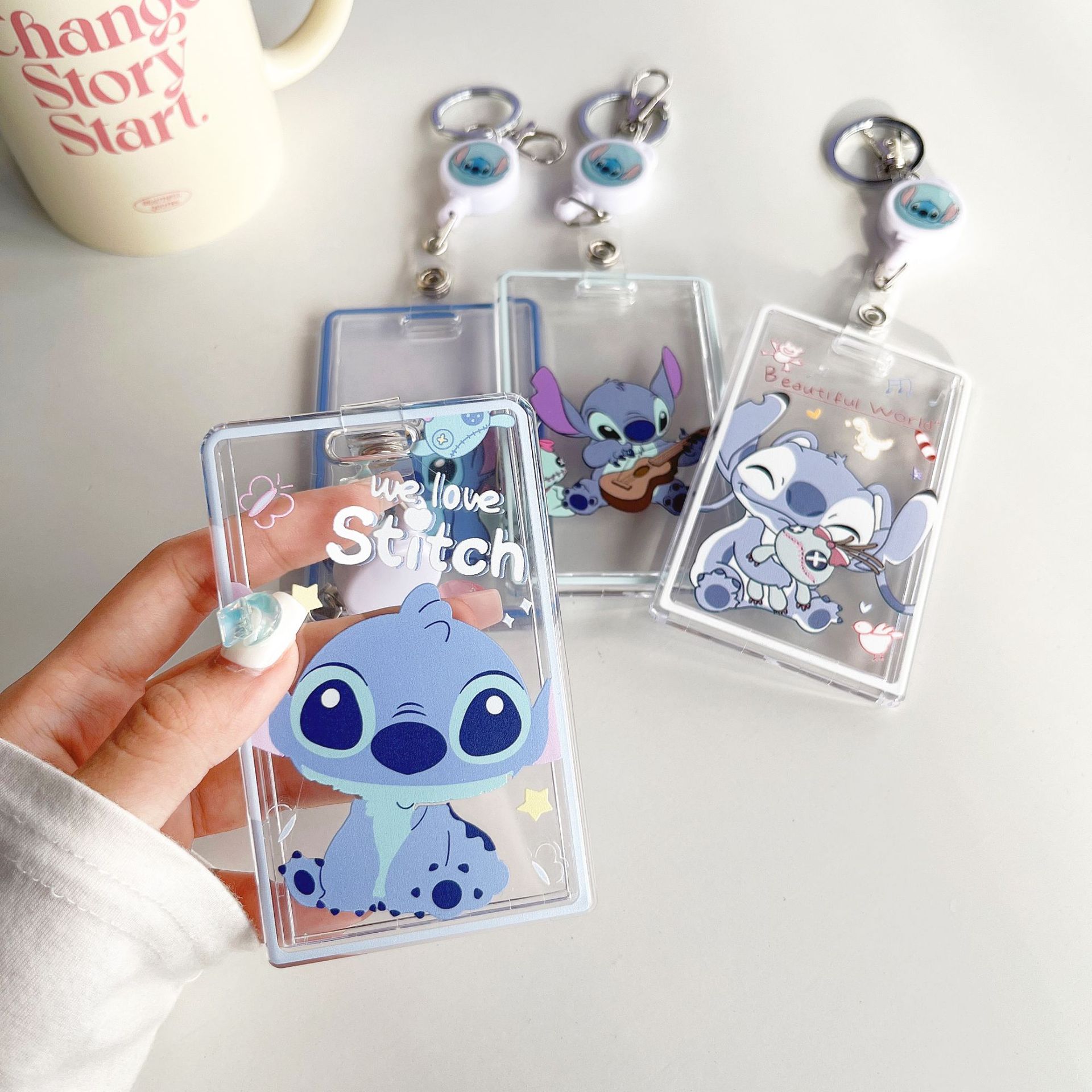 New Stitch Card Holder Keychai - Reel Cover ulasan dan harga
