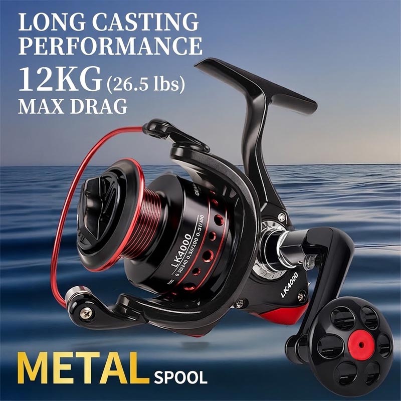 Full Metal Spinning Fishing Re - Trolling Reel ulasan dan harga